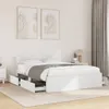 vidaXL Rám postele s čelem bez matrace Bílá 140x190 cm Náhled obrázku produktu 2