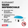 tesa ELEGAANT Zeepbak met wandhouder, met satijnglas en Productafbeelding-voorbeeld 2