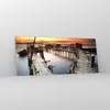 Bilder auf glas - Brücke Boot Meer - 120x50cm - Glasbilder Produktbild-Vorschau 4