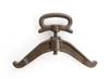 A cast iron clamp with a handle and screw mechanism, isolated on a white background. Produktbild-Vorschau