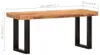 vidaXL Sitzbank 110 cm Raues Mango-Massivholz und Stahl Produktbild-Vorschau 6