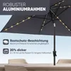 Sekey Sonnenschirm 210x140 cm mit LED-Solar-Beleuchtung, Produktbild-Vorschau 4