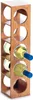 A wooden wine rack with bottles of white wine. Náhľad obrázku produktu