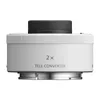 A white teleconverter lens with black and silver accents, shown from the side against a white background. Produktbild-Vorschau