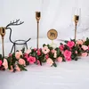 4 Stücke Künstliche Rosen Girlande, 270cm Unechte Produktbild-Vorschau 4