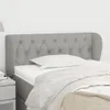 vidaXL Kopfteil mit Ohren Hellgrau 103x23x78/88 cm Stoff Produktbild-Vorschau 2