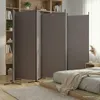 vidaXL 6dílný paraván antracitový 520x180 cm látka Náhled obrázku produktu 2