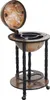 Globe bar HWC-D83, portabottiglie da minibar, globo Ø 33cm Anteprima dell’immagine prodotto 3