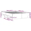 Bettgestell Räuchereiche 135x190 cm Holzwerkstoff Produktbild-Vorschau 9