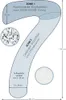 Diagram of a pregnancy pillow with dimensions and feature callouts. Produktbild-Vorschau