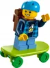 A LEGO minifigure on a skateboard. Podgląd zdjęcia produktu