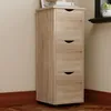 MOBILE A COLONNA CON CASSETTI IN ROVERE RUSTICO COMÒ Anteprima dell’immagine prodotto 3