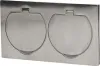 A close-up, studio shot of a double electrical outlet cover plate. Anteprima dell’immagine prodotto