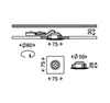 Briloner LED Einbauleuchte eckig Weiß starr IP44 5W Modul Produktbild-Vorschau 4