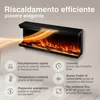 KAMINIO Camino elettrico LEA - Caminetto 3-in-1 con vista Anteprima dell’immagine prodotto 4