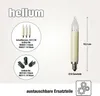 HELLUM Lichterkette Schaftkerze 15 Kerzen klar für innen Anteprima dell’immagine prodotto 7