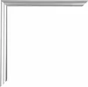 A silver picture frame corner on a white background. Produktbild-Vorschau
