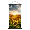 MuchoWow® Textilposter Blumen - Sonnenblume - Himmel 90x180 Produktbild-Vorschau 1