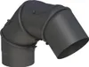 Ø 130 mm Ofenrohr Multibogen - 2 Türen - schwarz Produktbild-Vorschau 1