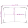 Voile d'ombrage 160 g/m² rouge terracotta 3x4 m HDPE Voir les images du produit 10