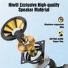 An exploded view diagram of a speaker component, highlighting its materials. Produktbild-Vorschau