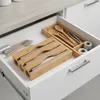 Relaxdays Folienspender, 3 Rollen, Schublade, Bambus, HxBxT Produktbild-Vorschau 3