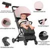 Kinderwagen Klappbuggy Verstellbare Rückenlehne 6,6 kg Rosa Produktbild-Vorschau 3