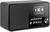 A black Imperial i110 internet radio is shown from a 3/4 front angle against a black background. Produktbild-Vorschau