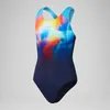 Speedo Digital Placement Splashback Badeanzug Mädchen navy Produktbild-Vorschau 1