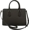 A black Michael Kors handbag is shown from the front. Produktbild-Vorschau