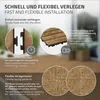 ECD Germany WPC Terrassenfliesen 30x30 cm 33er Spar Set für Produktbild-Vorschau 5