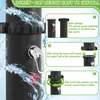 Instructions for assembling a black solar shower column. Produktbild-Vorschau