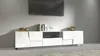 Dmora TV-Schrank Vanni 220x44x46cm Weiß mit Schublade, 2 Produktbild-Vorschau 2