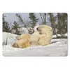 MuchoWow® Mauspad Mousepad Eisbär - Schnee - Höhle - Produktbild-Vorschau 1