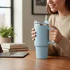 LS-LebenStil XL Edelstahl Trinkbecher Blau 1200ml mit Griff Produktbild-Vorschau 5