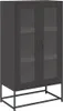 vidaXL Highboard Schwarz 68x39x123 cm Stahl Produktbild-Vorschau 2