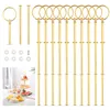 10 Stück Gold Metallstange Mittellochausstech für 2 bis 3 Produktbild-Vorschau 1