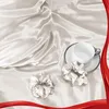 Satin Kissenbezug 2er Set 40x80cm Beige mit Haargummis Produktbild-Vorschau 6