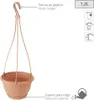 Květináč  AGRO zavěsný s hákem 18 cm - barva: terakota Voir les images du produit 8