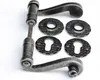 UHRIG DRÜCKERPAAR + 4x ROSETTEN Set Klinke Antik Eisen Produktbild-Vorschau 4