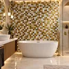 Mosaico in vetro oro bianco "GOLD ARENA", piastrella Anteprima dell’immagine prodotto 2