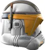 A close-up side view of a Star Wars Clone Commander Cody helmet. Produktbild-Vorschau