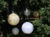 Design Solar LED Lampion Weiß 30cm Lichtsensor Nylon Produktbild-Vorschau 6