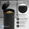 ML-Design Mülleimer mit Sensor 40L rund Stahl Schwarz matt Produktbild-Vorschau 6