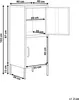 BELIANI Vysoká kartotéka černá chromová ocel 40x40x102 cm Náhled obrázku produktu 3