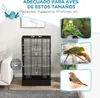Klec pro ptáky - 61 x 36,5 x 98 cm - Dvířka, závěsy, Náhled obrázku produktu 5