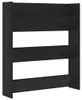 vidaXL Scarpiera a muro nera 80x18x90 cm in materiale Anteprima dell’immagine prodotto 1