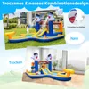COSTWAY Hüpfburg mit Trocken-/Wasserrutsche, Bouncy Castle Produktbild-Vorschau 3