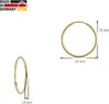 trendor 51166 Damen Ohrringe Gold 333 / 8K Creolen Breite 1,5 mm Ø 25 mm 4 Produktbild-Vorschau