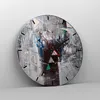 Wanduhr - Rund - Glasuhr - Abstraktion modern - 30x30cm - Produktbild-Vorschau 4